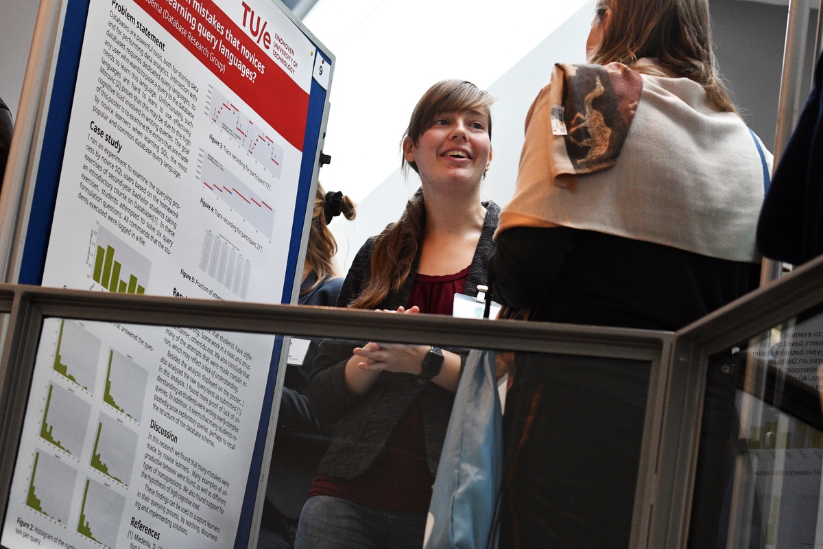 Me presenting my poster.